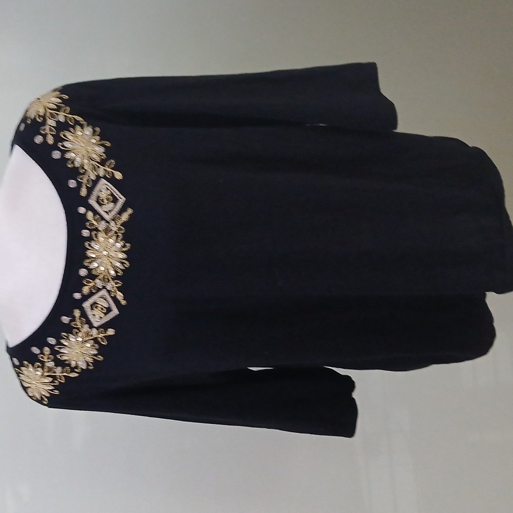 2/$15 Requirements Embellished Plus Size Shirt